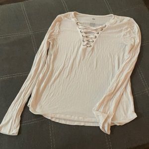 Ivory long sleeve shirt